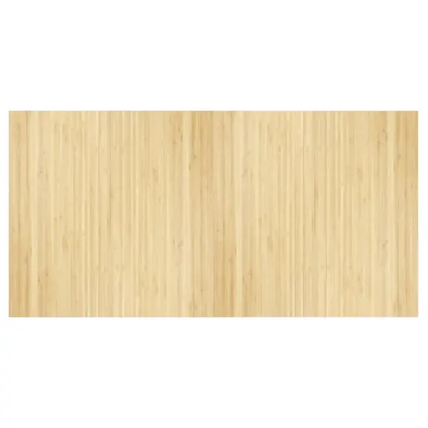 Ristkülikukujuline bambusvaip libisemiskindla tagusega, hele naturaalne, 100 x 200 cm – 2