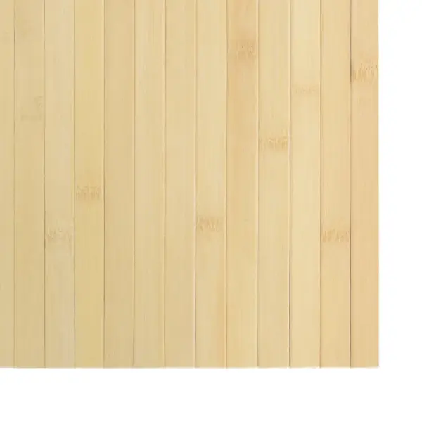 Ristkülikukujuline bambusvaip, hele naturaalne, libisemiskindla tagusega, 100 x 300 cm - 6