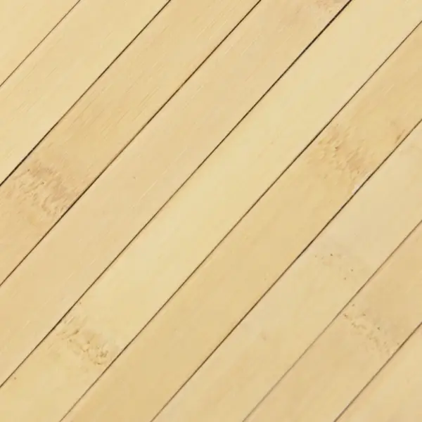 Ristkülikukujuline bambusvaip, hele naturaalne, libisemiskindla tagusega, 100 x 300 cm - 7