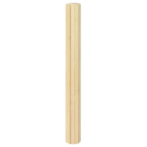 Ristkülikukujuline bambusvaip libisemiskindla tagaküljega, hele naturaalne, 100 x 400 cm – 3