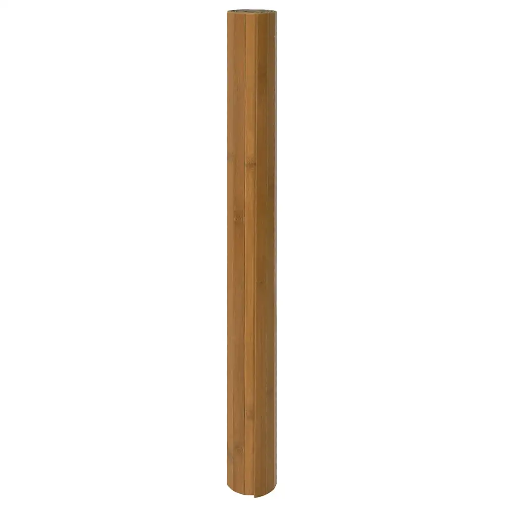 Bambusvaip libisemiskindla tagaküljega, pruun, 100 x 400 cm