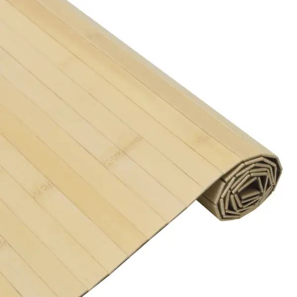 Bambusvaip libisemiskindla tagusega, hele naturaalne, 100 x 500 cm – 4