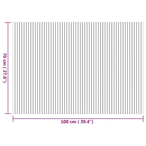 Ristkülikukujuline bambusvaip libisemiskindla tagusega, naturaalne, 70 x 100 cm – 8