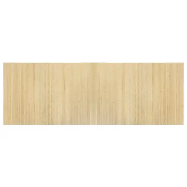 Ristkülikukujuline bambusvaip libisemiskindla tagusega, hele naturaalne, 70 x 200 cm – 2