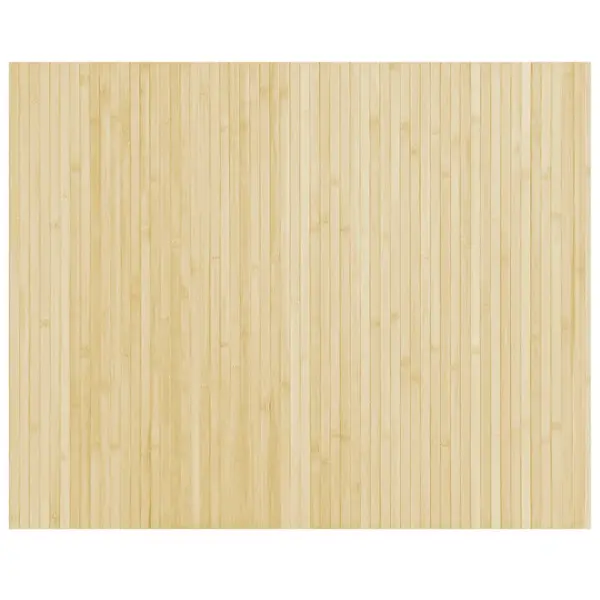 Ristkülikukujuline bambusvaip, hele naturaalne, libisemiskindla tagusega, 80 x 100 cm – 2