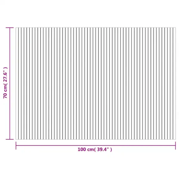 Pruun ristkülikukujuline bambusvaip libisemiskindla tagaküljega, 70 x 100 cm – 8