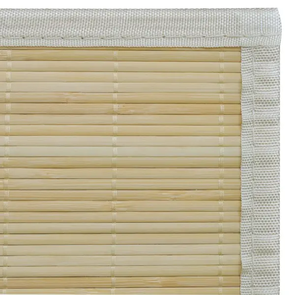 Ristkülikukujuline bambusvaip libisemisvastase PVC-alusega, naturaalne, 80 x 200 cm – 6