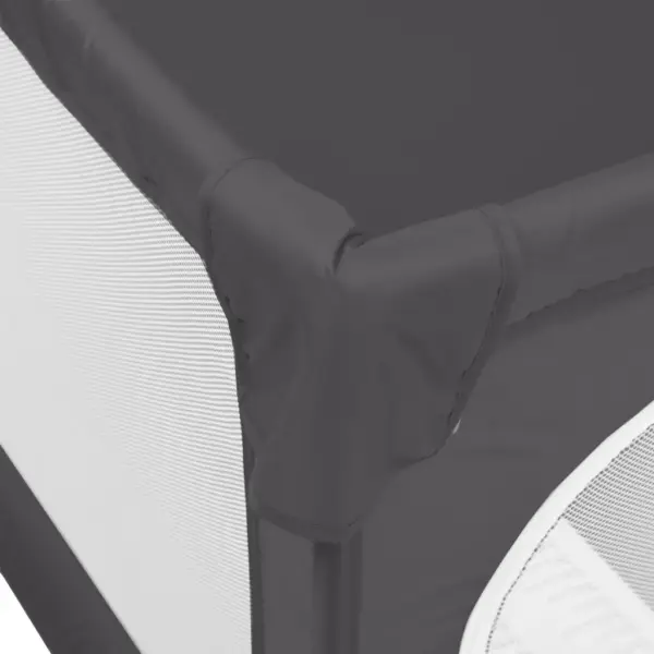 Beebi mänguaedik 2 lukuga uksega, tumehall Oxfordi kangas, 190 x 150 x 70 cm – 7