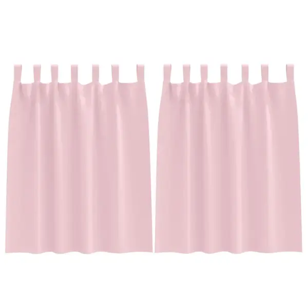 Pimendavad polüesterkardinad, 2 tk, beebiroosa, 140 x 140 cm – 2