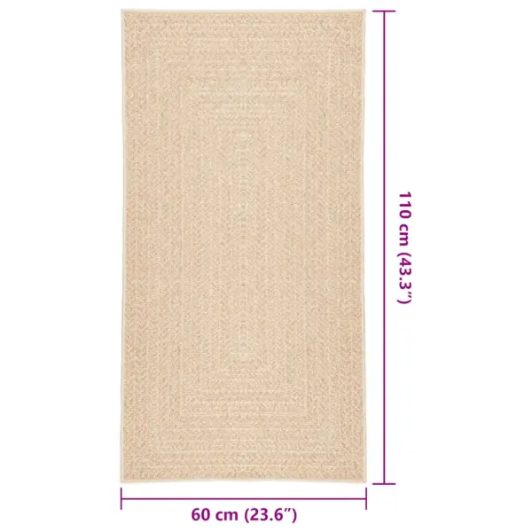 Beež džuudi välimusega sise- ja õuevaip ZIZUR, polüpropüleen, 60 x 110 cm – 8
