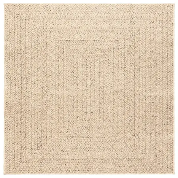 Beež džuudimustriga sise- ja õuevaip ZIZUR, 120 x 120 cm, polüpropüleen – 2