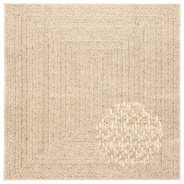 Beež džuudimustriga sise- ja õuevaip ZIZUR, 120 x 120 cm, polüpropüleen – 4