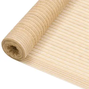 HDPE privaatsusvõrk aiale ja rõdule, beež, 2 x 10 m, 150 g/m²