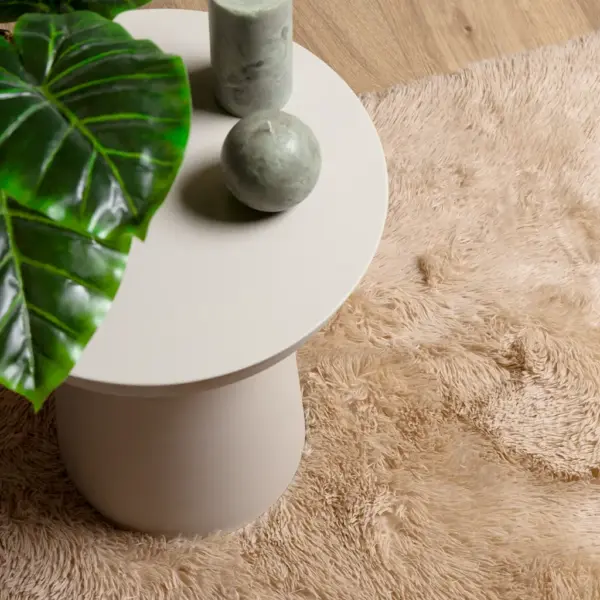 Kõrge narmaga Shaggy vaip NAVARRA, beež, kandiline, 240 x 240 cm, polüester – 8