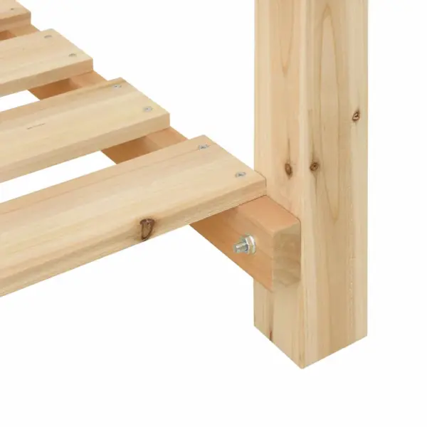 Aia istutuskast riiuliga, beež kuusepuidust, 60 x 60 x 76,5 cm – 9