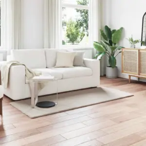 Libisemiskindel kunstküülikukarva vaip Olite, beež, 80 x 200 cm