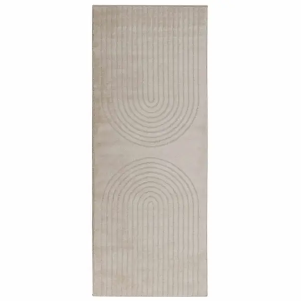 Libisemisvastane ristkülikukujuline alavaip Galati, beež, 200 x 80 cm, polüester – 2