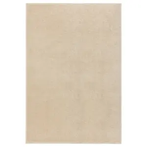 Beež lühikese karvaga vaip, 160 x 230 cm, 100% polüpropüleen, põrandaküttega sobiv