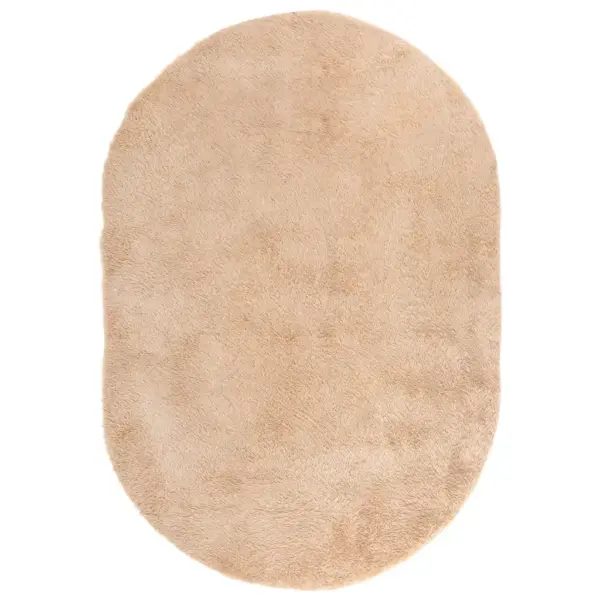 Kõrge narmaga shaggy vaip NAVARRA, beež, ovaalne, 300 x 200 cm, 100% polüester – 2