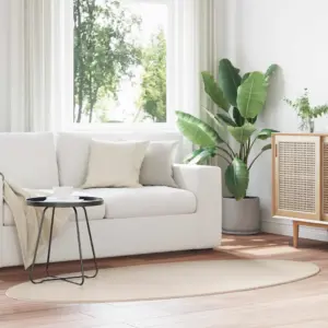 Ovaalne alavaip Huarte, beež, libisemisvastane, 100 x 200 cm, 100% polüester