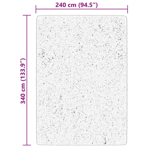 Pestav lühikese narmaga vaip HUARTE, beež, 240 x 340 cm – 10