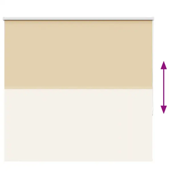 Pimendav ruloo privaatsuse jaoks, beež, 155 x 150 cm, 100% polüester, kanga laius 151,6 cm – 9