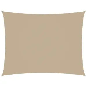 Ristkülikukujuline veekindel päikesepuri, beež oxford-kangas, 3,5 x 4,5 m