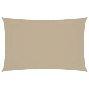 Beež ristkülikukujuline oxford-kangast päikesepuri, veekindel, 5 x 8 m