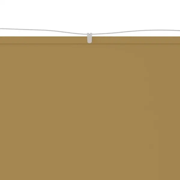 Rõdusirm privaatsuseks ja tuulekaitseks, beež, 140 x 1200 cm, Oxford-kangas – 3