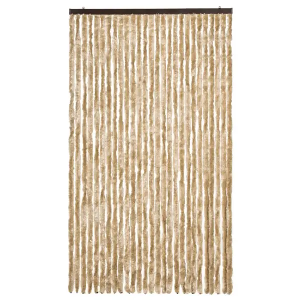 Beež šenillist putukakardin uksele, 118 x 220 cm – 3