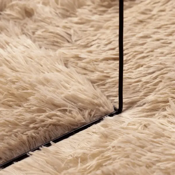 Kõrge narmaga shaggy vaip NAVARRA, beež, 60 x 100 cm, polüester – 7