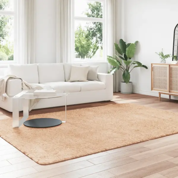 Beež kõrge narmaga Shaggy vaip NAVARRA, 200 x 290 cm, 100% polüester – 3
