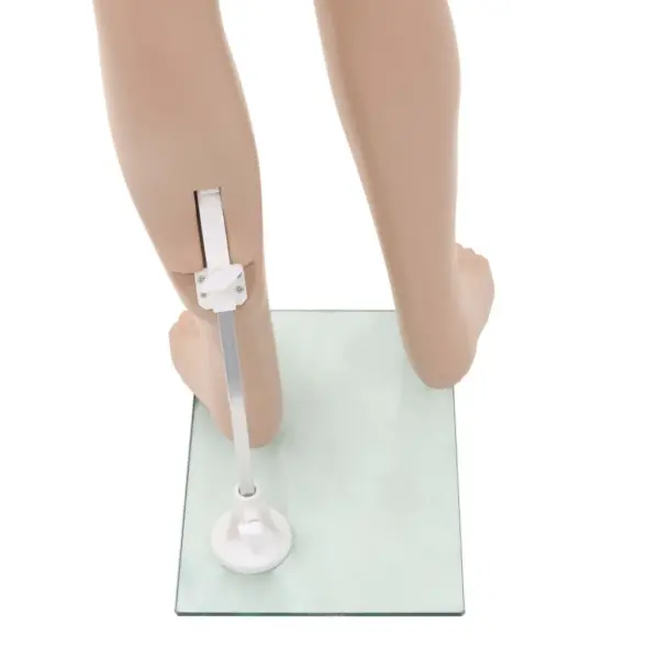 Beež täispikk lapsmannekeen klaasalusel, 140 cm – 6