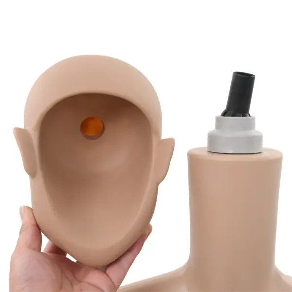 Beež täispikk lapsmannekeen klaasalusel, 140 cm – 10