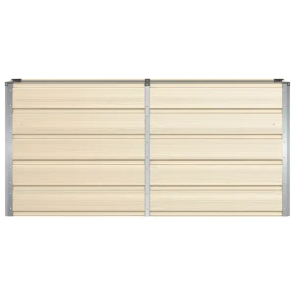 Beež terasraamiga plastpaneelidest taimekast, 160 x 40 x 75 cm – 4