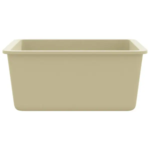 Ühe valamuga graniitköögivalamu aluskinnitusega, beež, 420 x 460 mm – 6