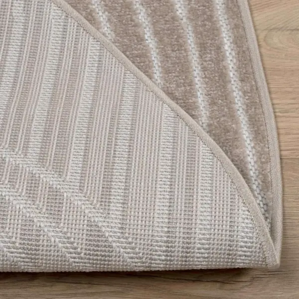 Ümmargune libisemisvastane alavaip Palmeras, beež, Ø 120 cm, polüester – 4