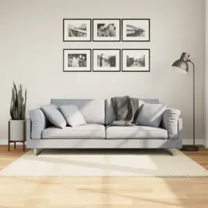 Beež madala karvaga vaip OVIEDO, 120 x 170 cm, 100% polüester