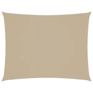 Veekindel oxford-kangast päikesepuri, ristkülik, beež, 3 x 4 m