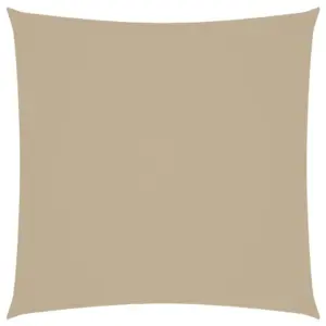 Veekindel oxford-kangast päikesepuri UV-kaitsega, kandiline, beež, 4 x 4 m