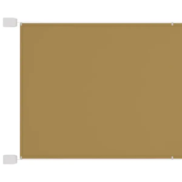Vertikaalne rõdusirm privaatsuse ja tuulekaitsega, beež, 140 x 270 cm, oxford-kangas – 2