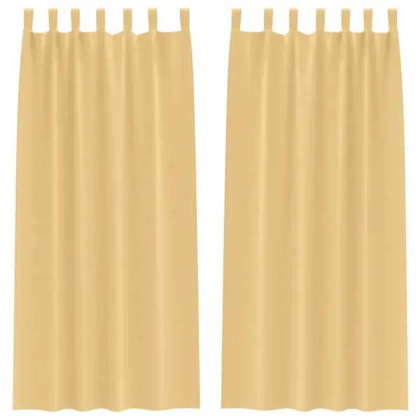 Beežid pimenduskardinad mitme riputusviisiga, 2 tk, 245 x 140 cm, polüester – 2