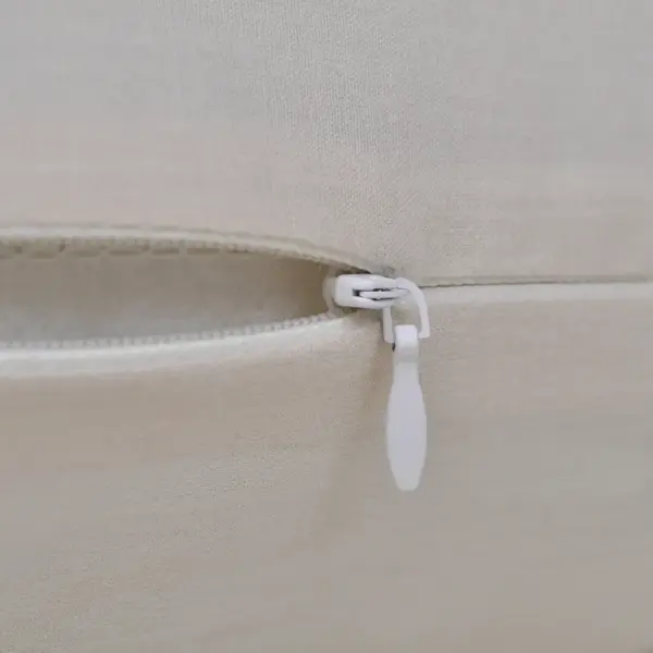 Puuvillased diivanipadjakatted lukuga, 4 tk, beež, 40 x 40 cm – 3