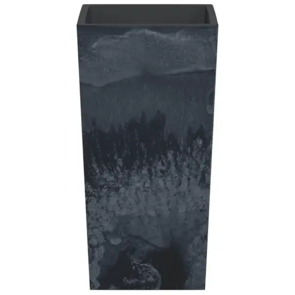 Betooni välimusega taimekast eemaldatava sisekastiga, antratsiithall, PP, 26,5 x 26,5 x 50 cm – 4