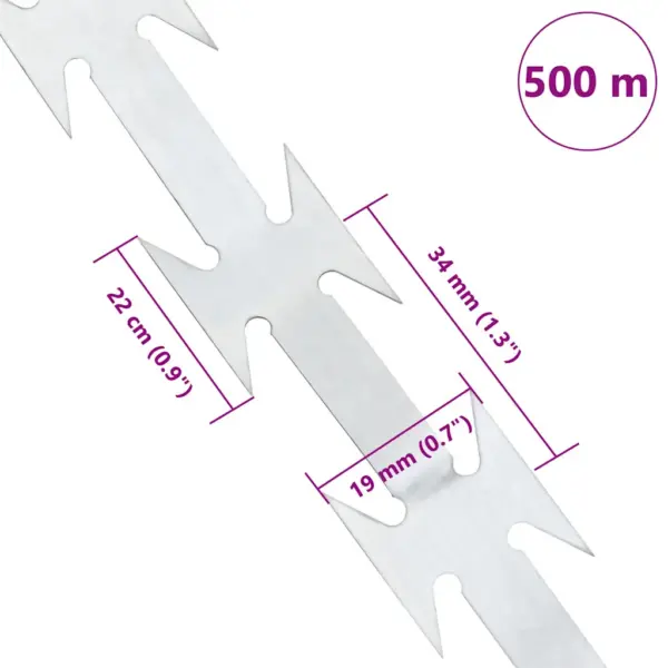 Concertina okastraat aiale, tsingitud teras, 500 m rull – 5