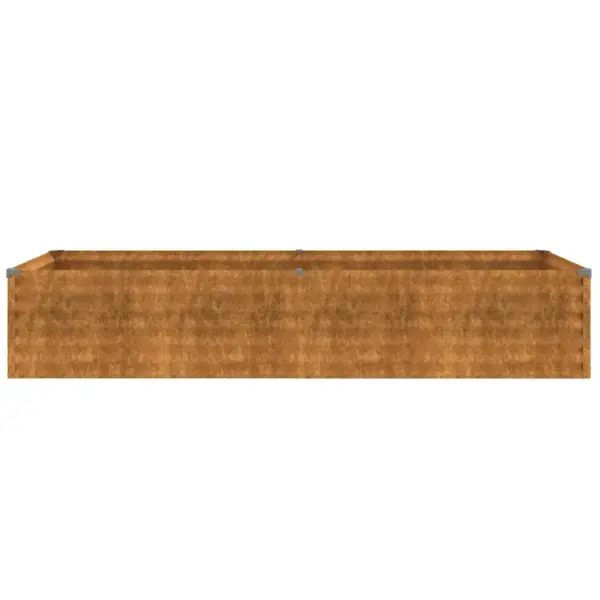 Corten-terasest aiapeenar 194 x 50 x 36 cm, roostepruun – 4