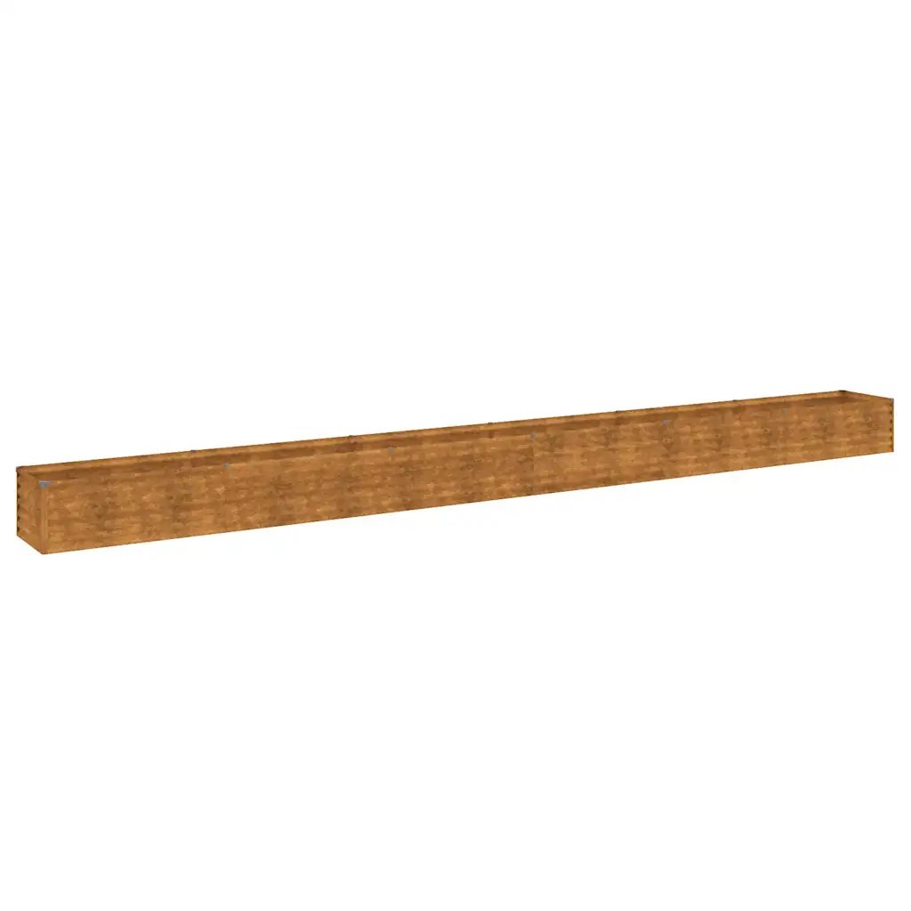 Corten-terasest aiapeenar, roostepruun, 580 x 50 x 36 cm