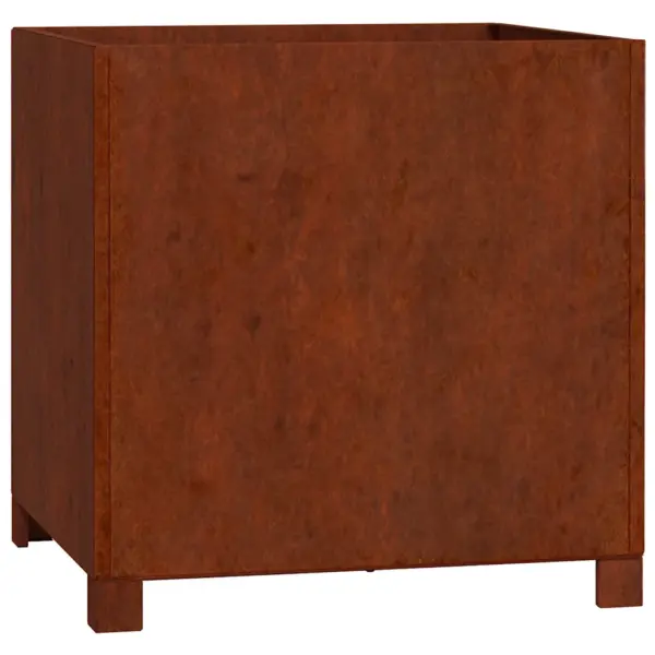 Jalgadega Corten-terasest taimekast, roostevärvi, 50 x 50 x 50 cm – 2