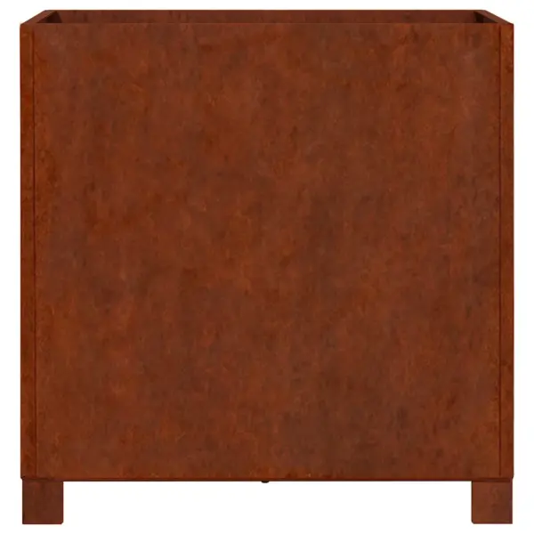 Jalgadega Corten-terasest taimekast, roostevärvi, 50 x 50 x 50 cm – 6
