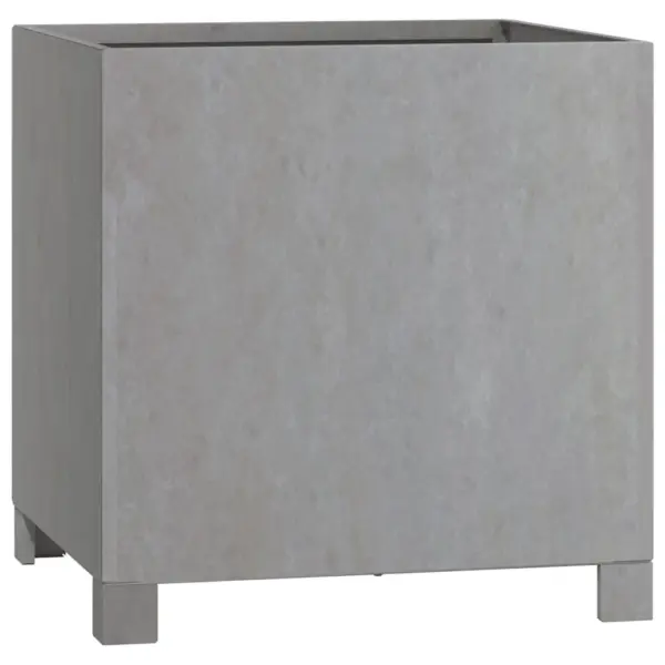 Jalgadega taimekastid Corten-terasest, 2 tk, roostes, 40 x 40 x 40 cm – 4